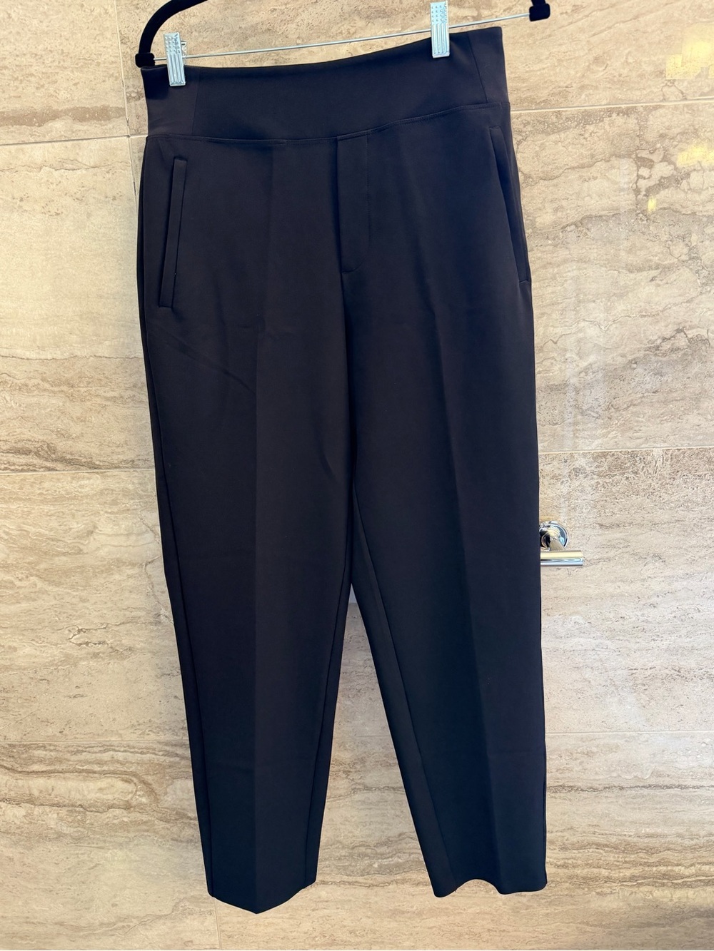 Athleta Black Cropped Tailored Ponte Pants